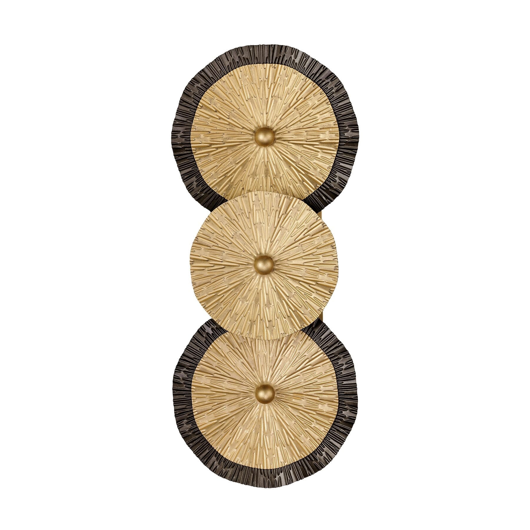 Lincoln 2 Light Wall Sconce In Distressed Gold And Bronze By Breegan Jane