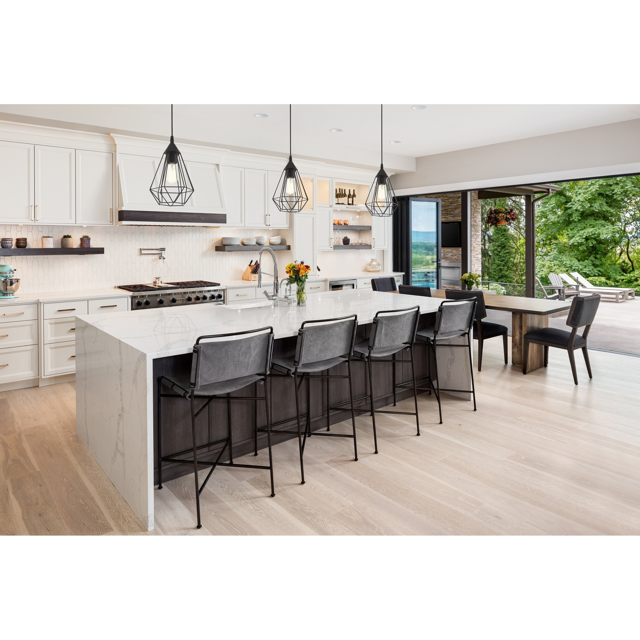 Eglo Lindell 1 Light Matte Black Pendant