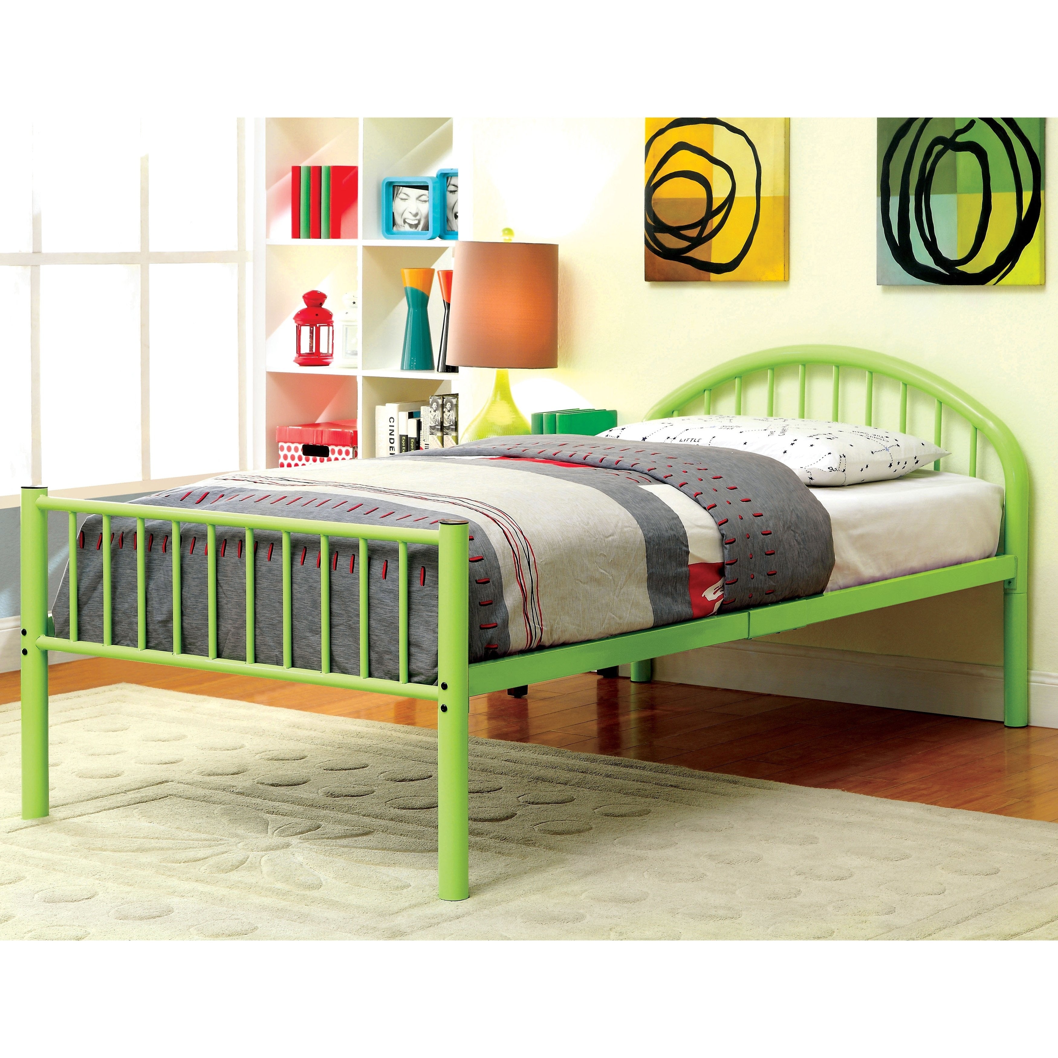 Furniture Of America Linden Single Arch Metal Full Bed