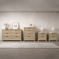 Linden Oak Engineered Wood 4 Piece Bedroom Storage Set