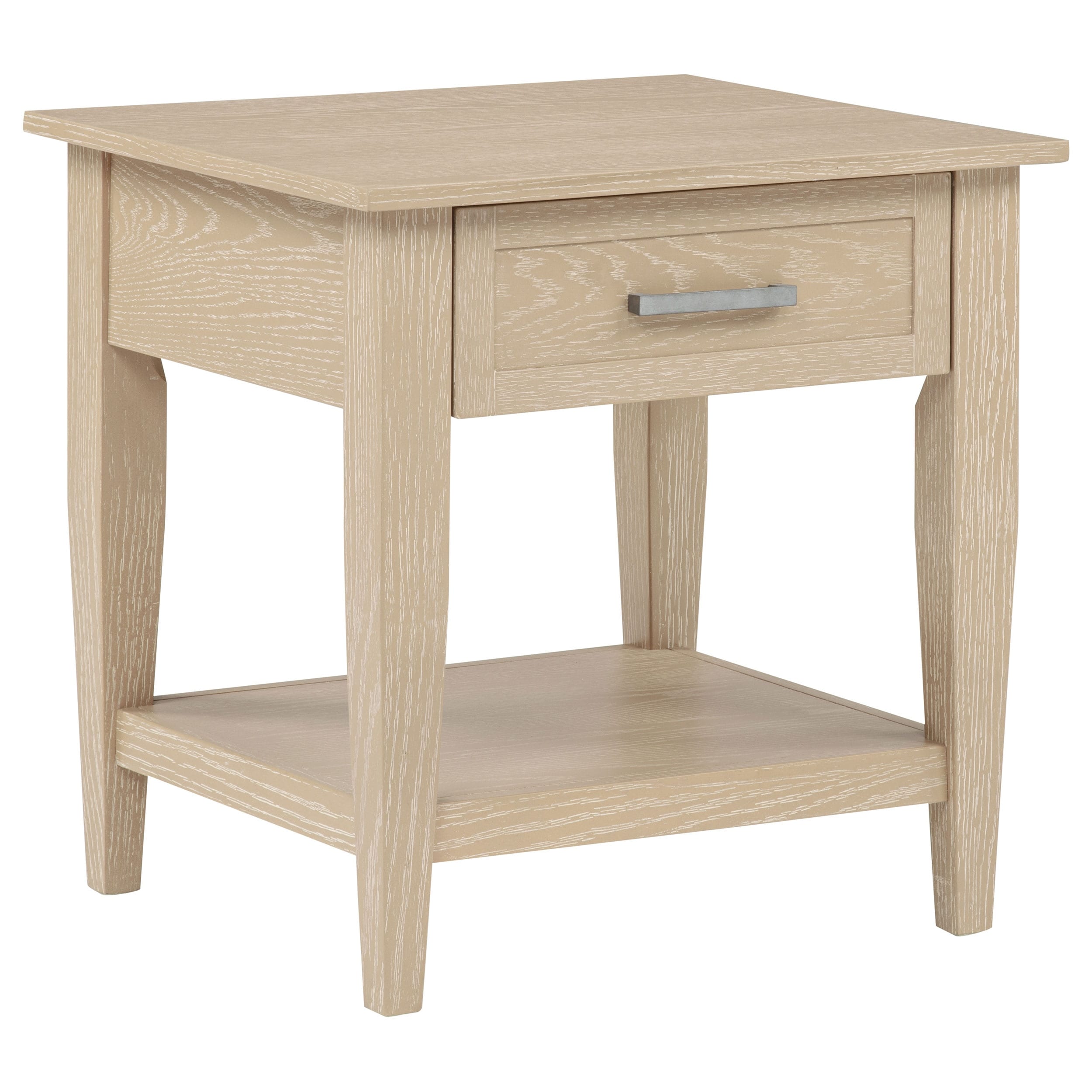 Lindenton 1 Drawer Wood Occasional Side End Table