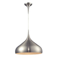 Lindsey 17 Inch Wide 1 Light Pendant In Satin Nickel
