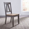 Lindsey Farm Grey And Sandstone Splat Back Side Chairs Set Of 2