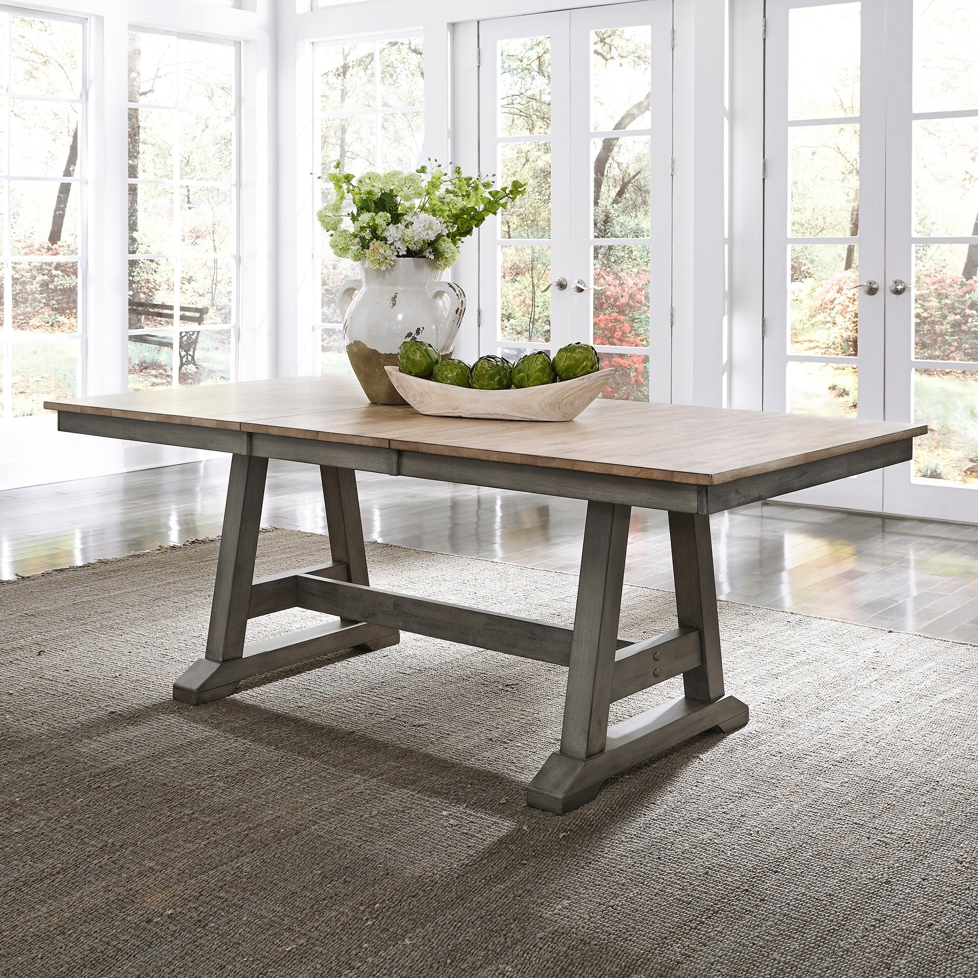 Lindsey Farm Grey Trestle Table Base