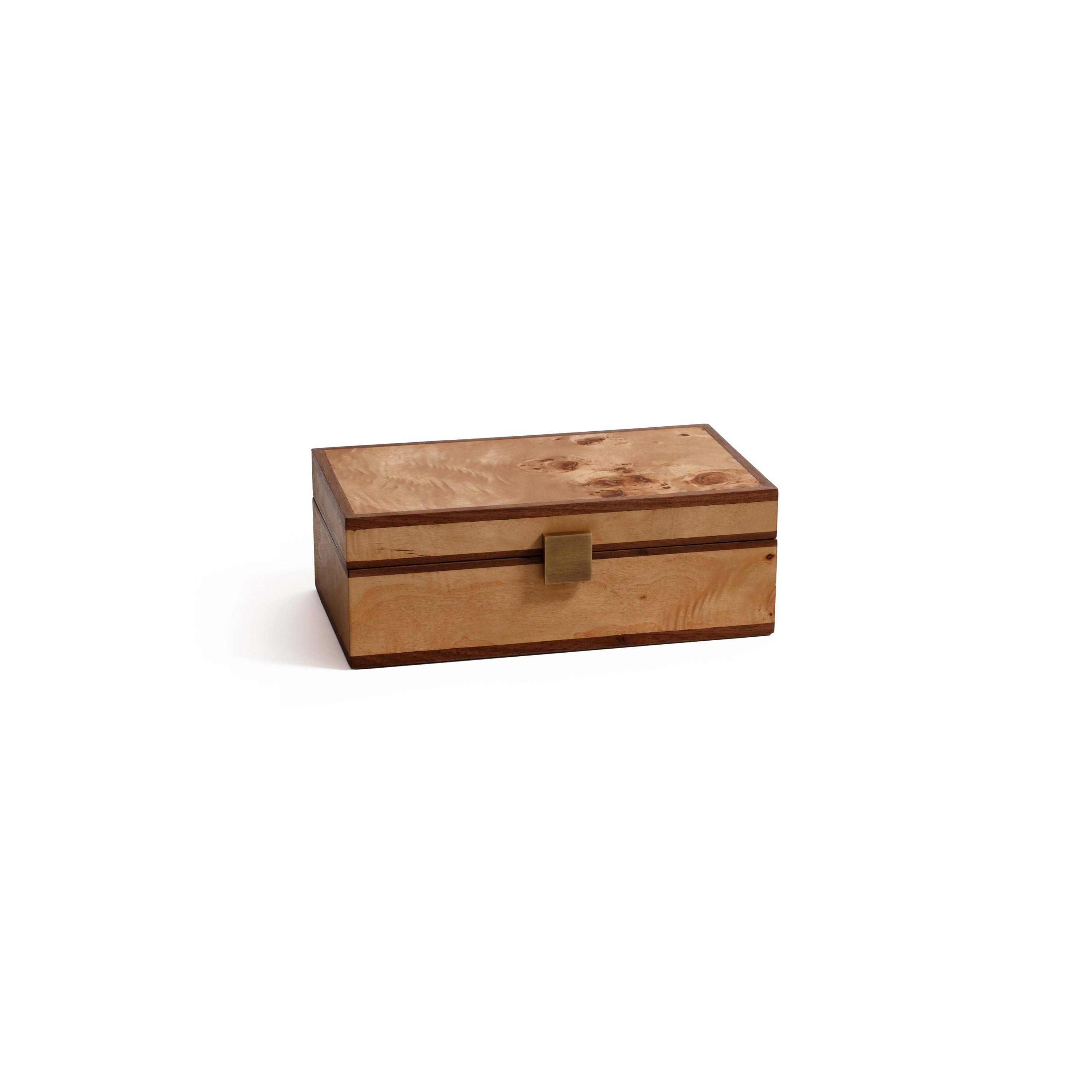 Linea Heritage Burl Veneer Jewelry Box