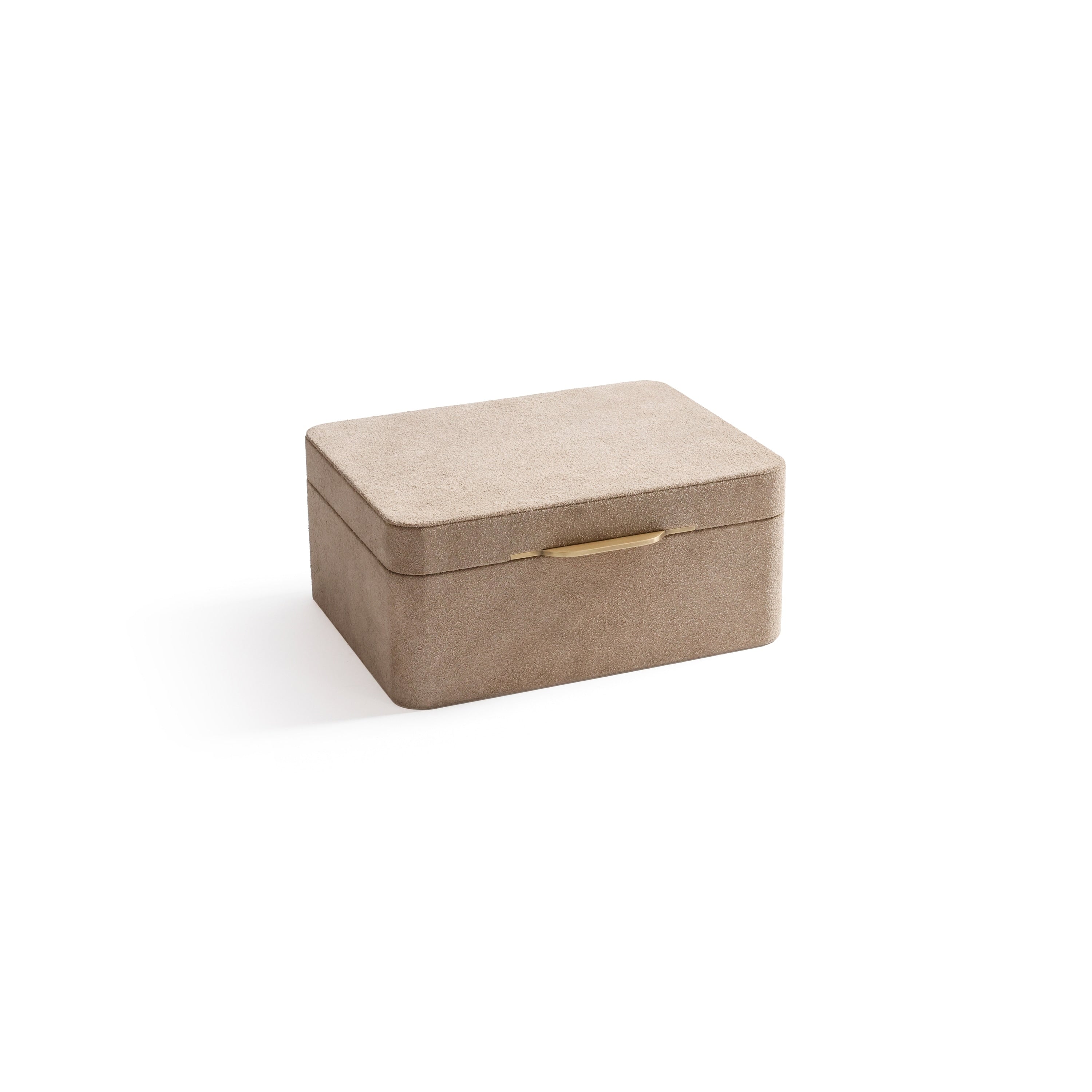 Linea Suede Jewelry Box With Removable Tray