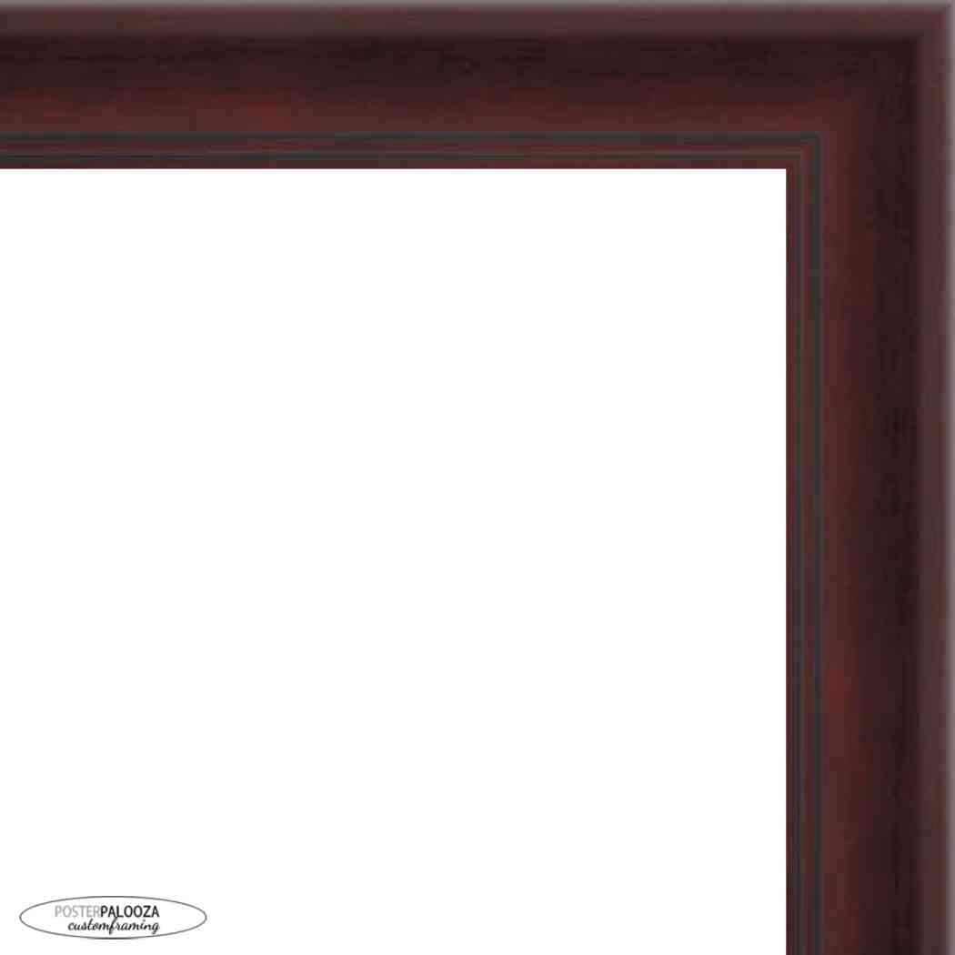 Linear Brown Picture Frame Uv Acrylic Foam Board Backing Hanging Hardware