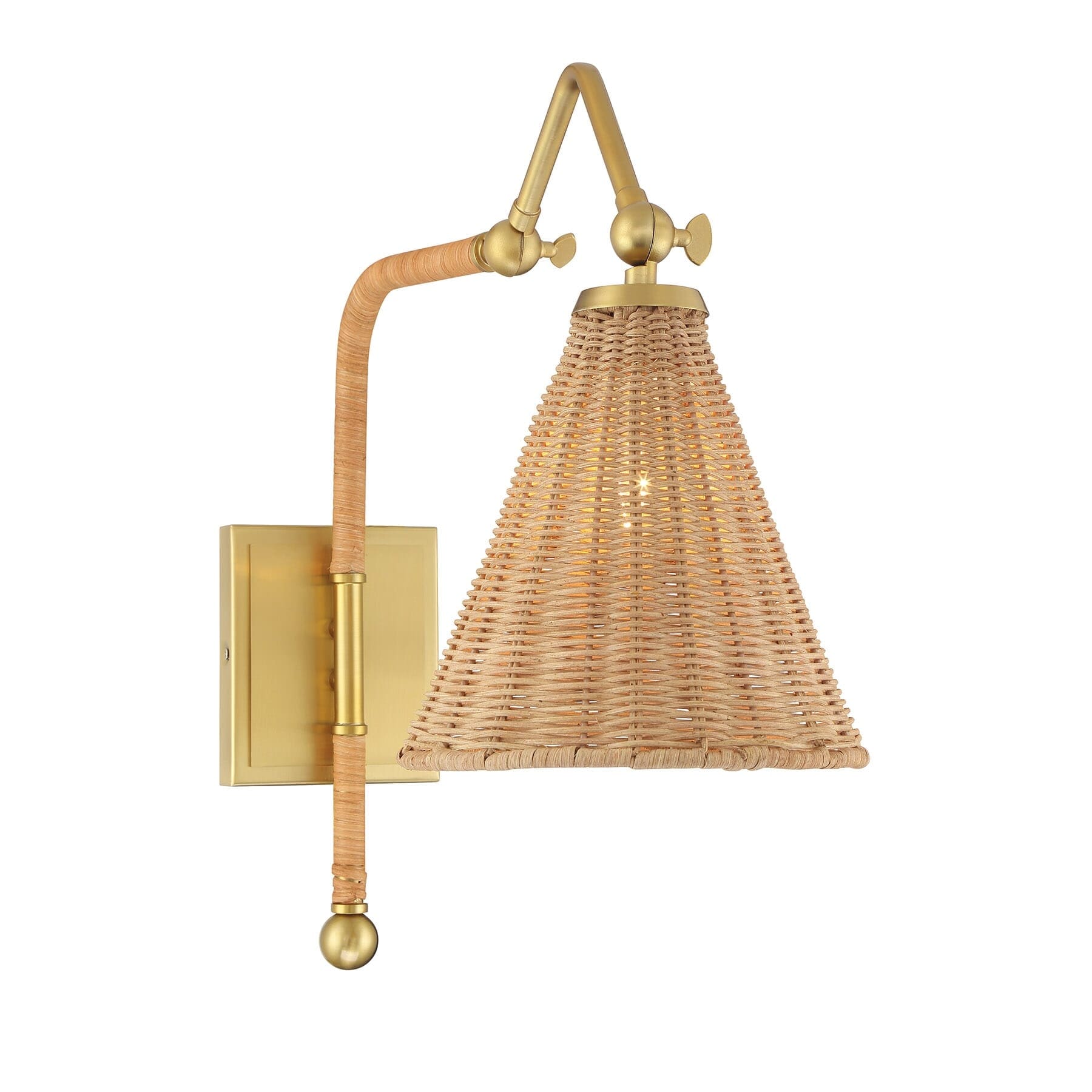 Linell 1 Light Wall Sconce In Warm Brass