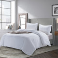 Linen Duvet Cover With Pillow Shams 3 Pieces Set Basic Style