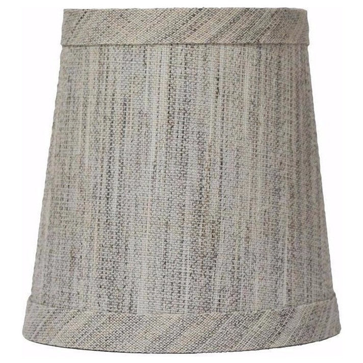Linen Mini Chandelier Lamp Shade Clip On 4 Inch Bottom Diameter 4.75 Height