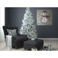 Linen Snowman I Gallery Wrapped Canvas