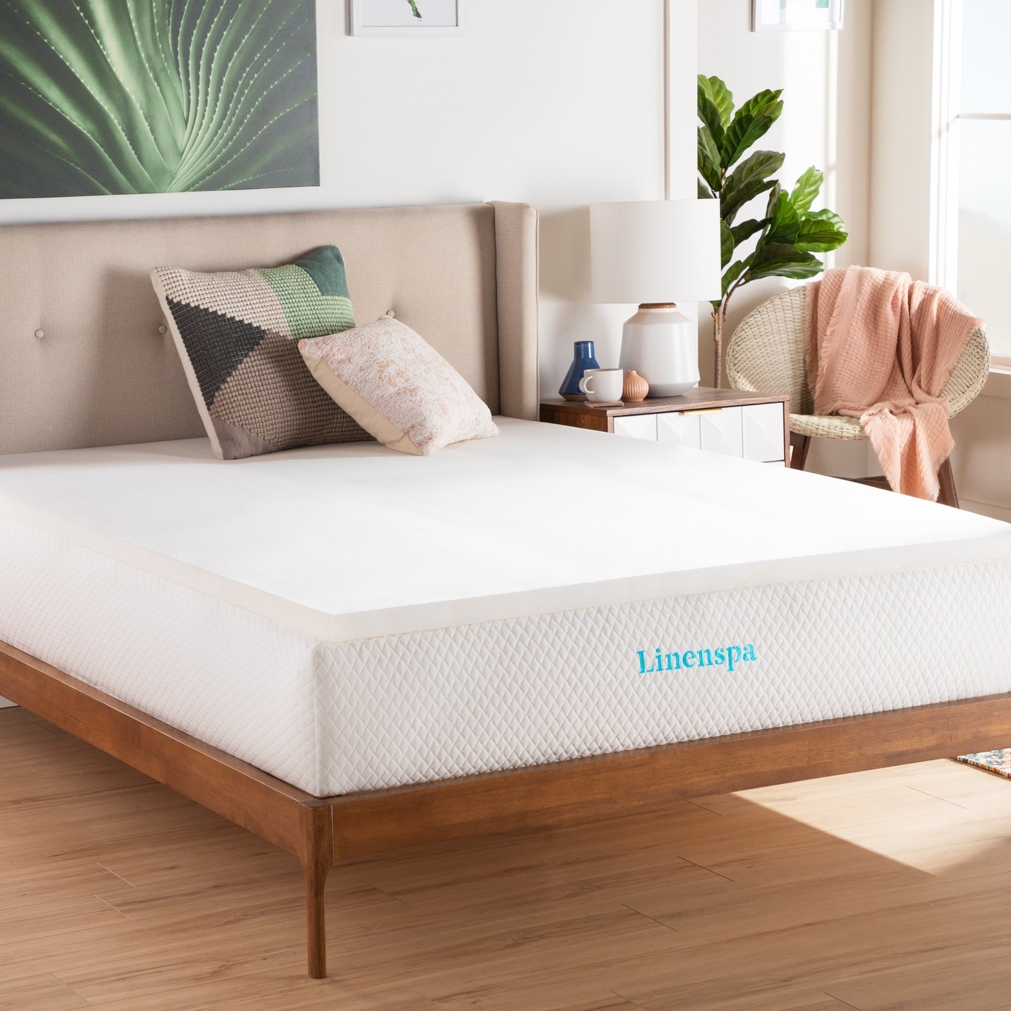 Lucid Comfort Collection 2 Inch Supportive Foam Mattress Topper