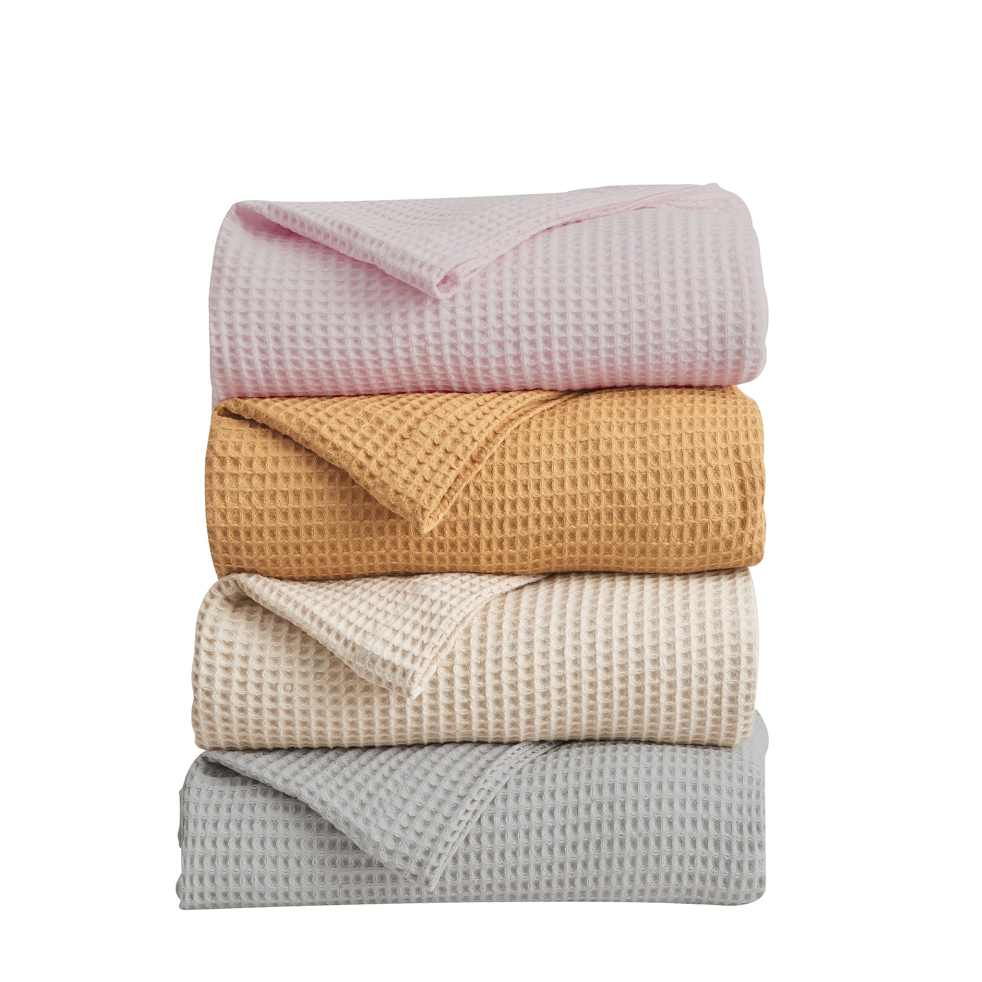 Porch Den Pimlico Cotton Waffle Weave Bed Blanket