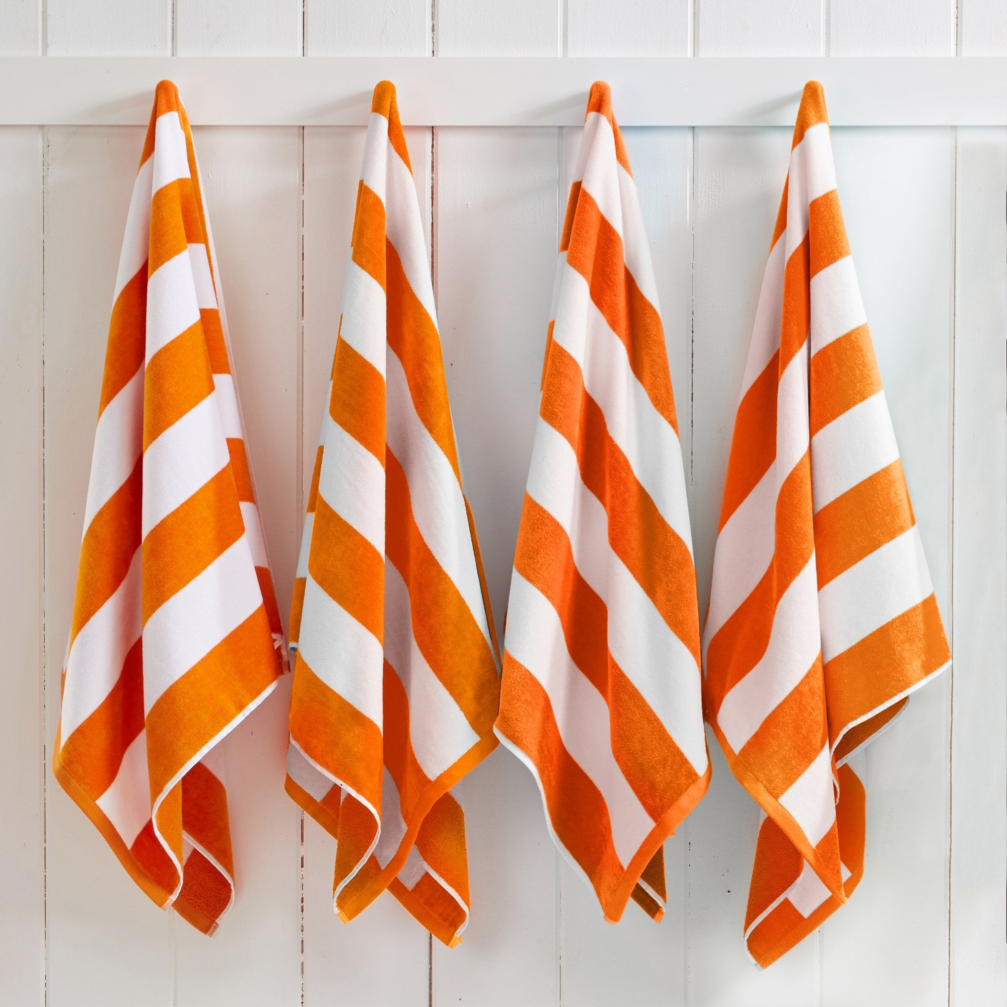 100 Cotton Cabana Stripe Velour Beach Towel