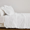 Linery Co. Dot Stitch Ruffled Quilt Set With Shams.