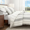 Wesley Striped 3 Piece Quilt Set