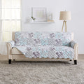 Great Bay Home Maribel Floral Patchwork Reversible Sofa Furniture Protector