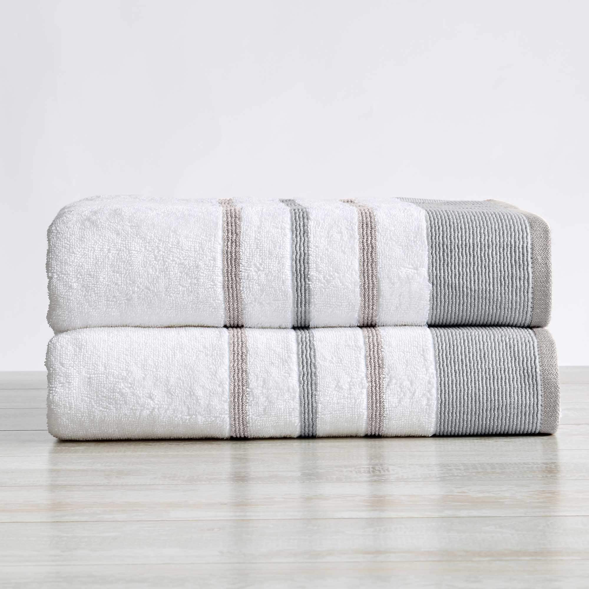 Home Fashion Designs 100 Turkish Cotton Striped 6 Piece Towel Set