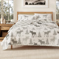 Carbon Loft Rosal Wilderness Moose 3 Piece Quilt Set