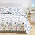 Azure Coastal Collection 3 Piece Quilt Set