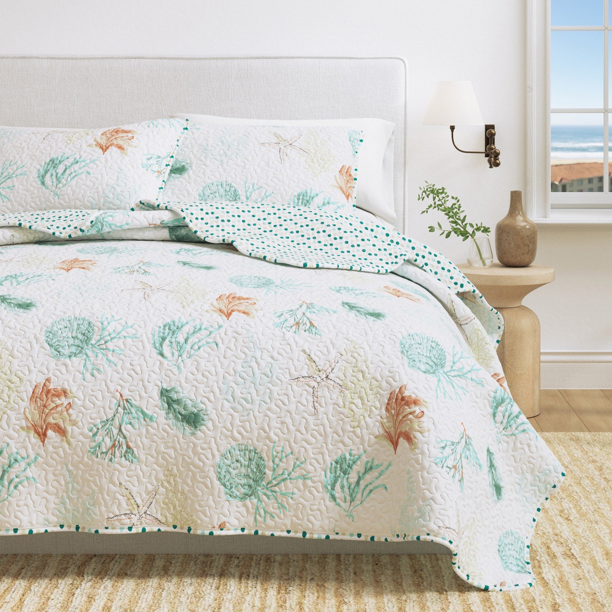 Key West Reversible Coastal Quilt Set By Great Bay Home