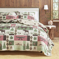 Great Bay Home Wilder Rustic Lodge Cabin Reversible Quilt Set