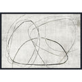 Lines Of Subtle Complexity By Emma Peal Framed Canvas Wall Art Print