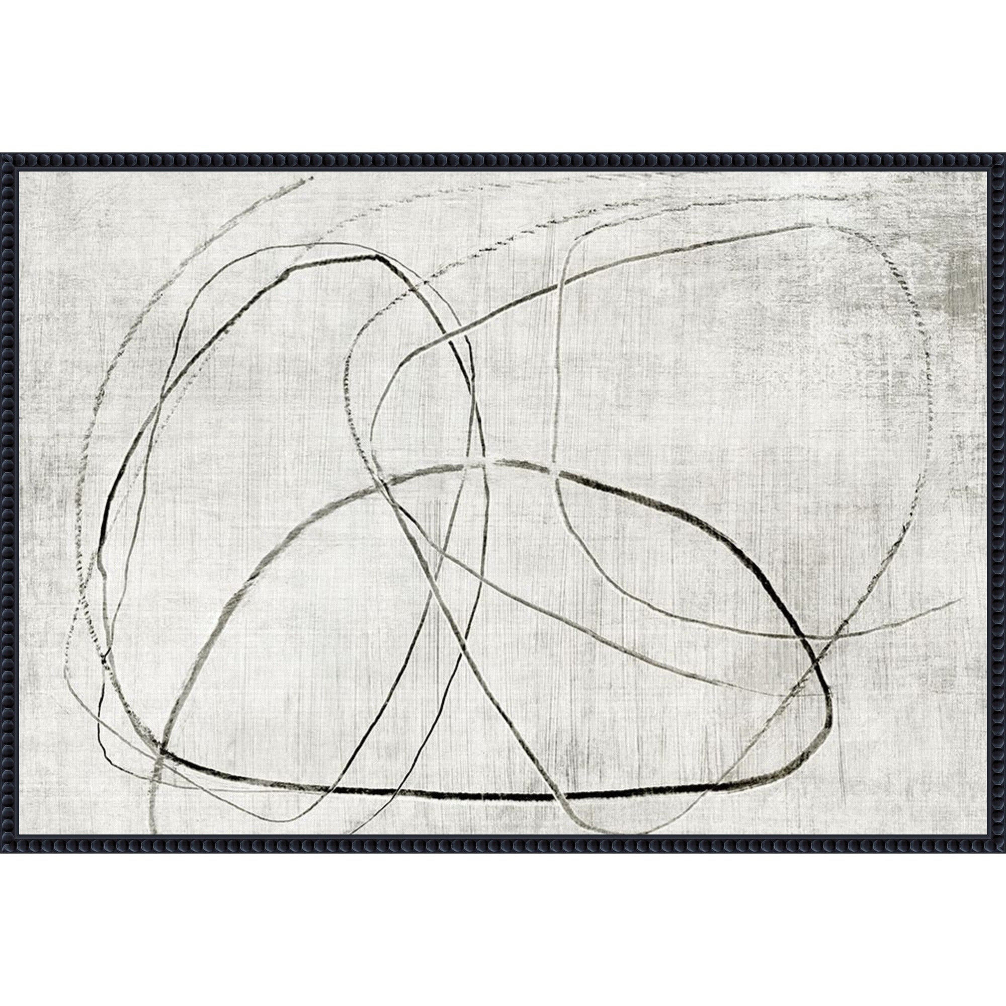 Lines Of Subtle Complexity By Emma Peal Framed Canvas Wall Art Print