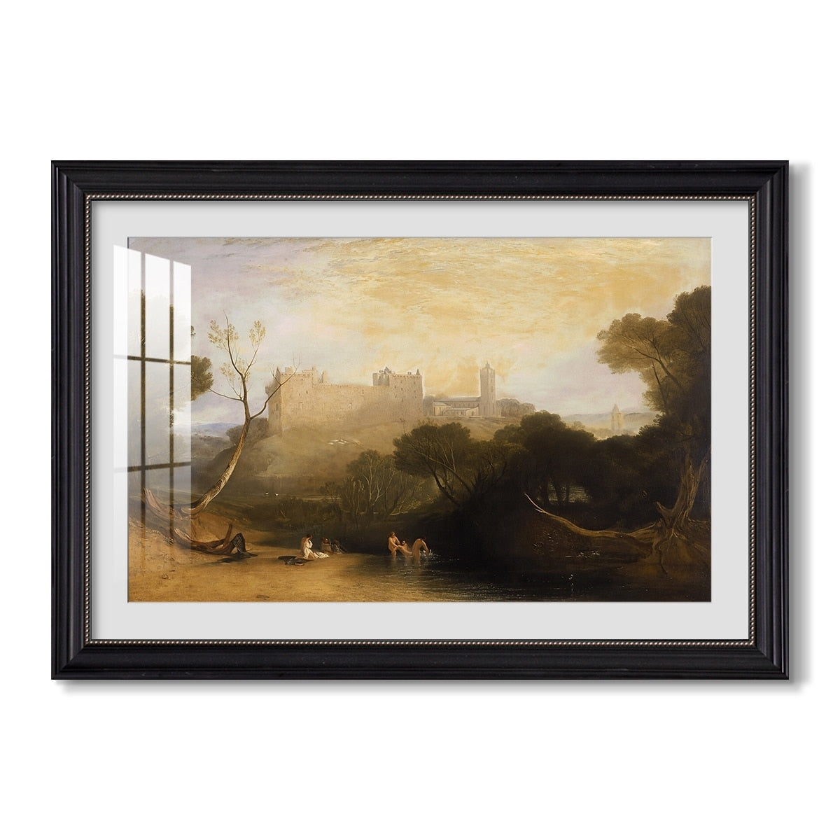 Linlithgow Palace C 1807 Jmw Turner Custom Framed Print