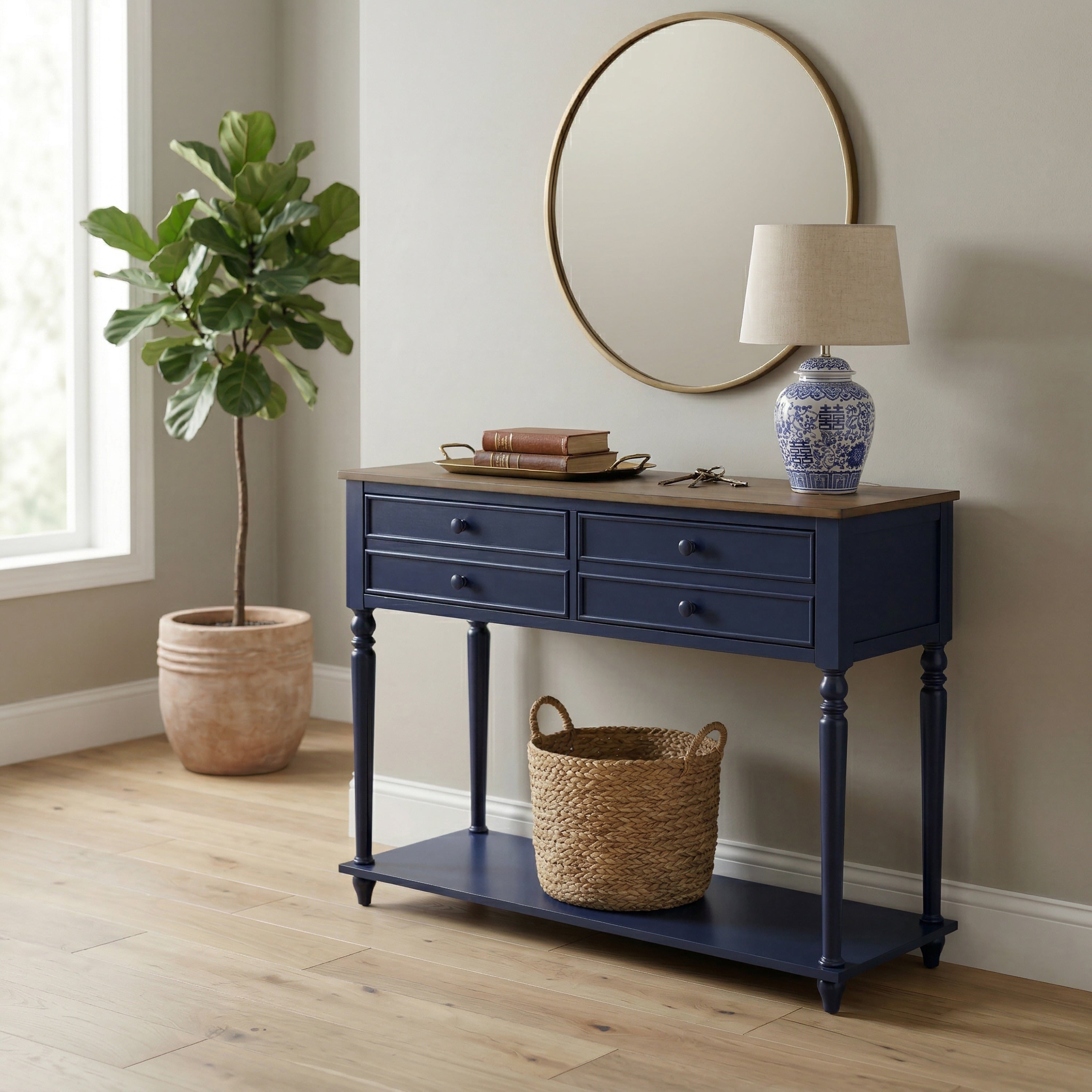 Linon Aster 2 Drawer Storage Buffet With Shelf