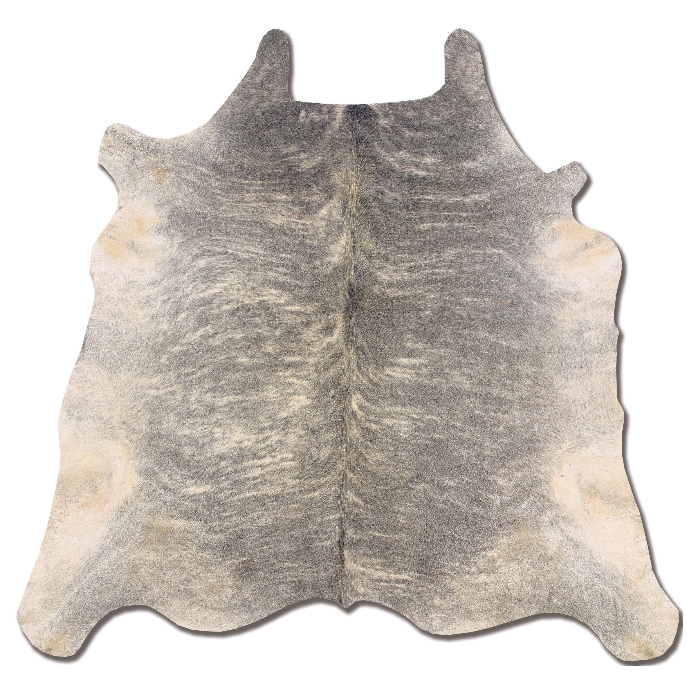 Linon Cowhide Light Brindle Full Skin Rug 5 X 8