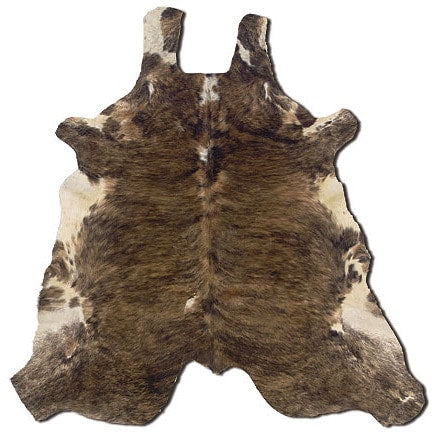 Linon Cowhide Medium Brindle Full Skin Rug