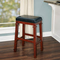 Linon Elle Backless Bar Stool Black