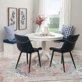 Linon Josie 5Pc Backless Nook Set With Table And 2 Chairs