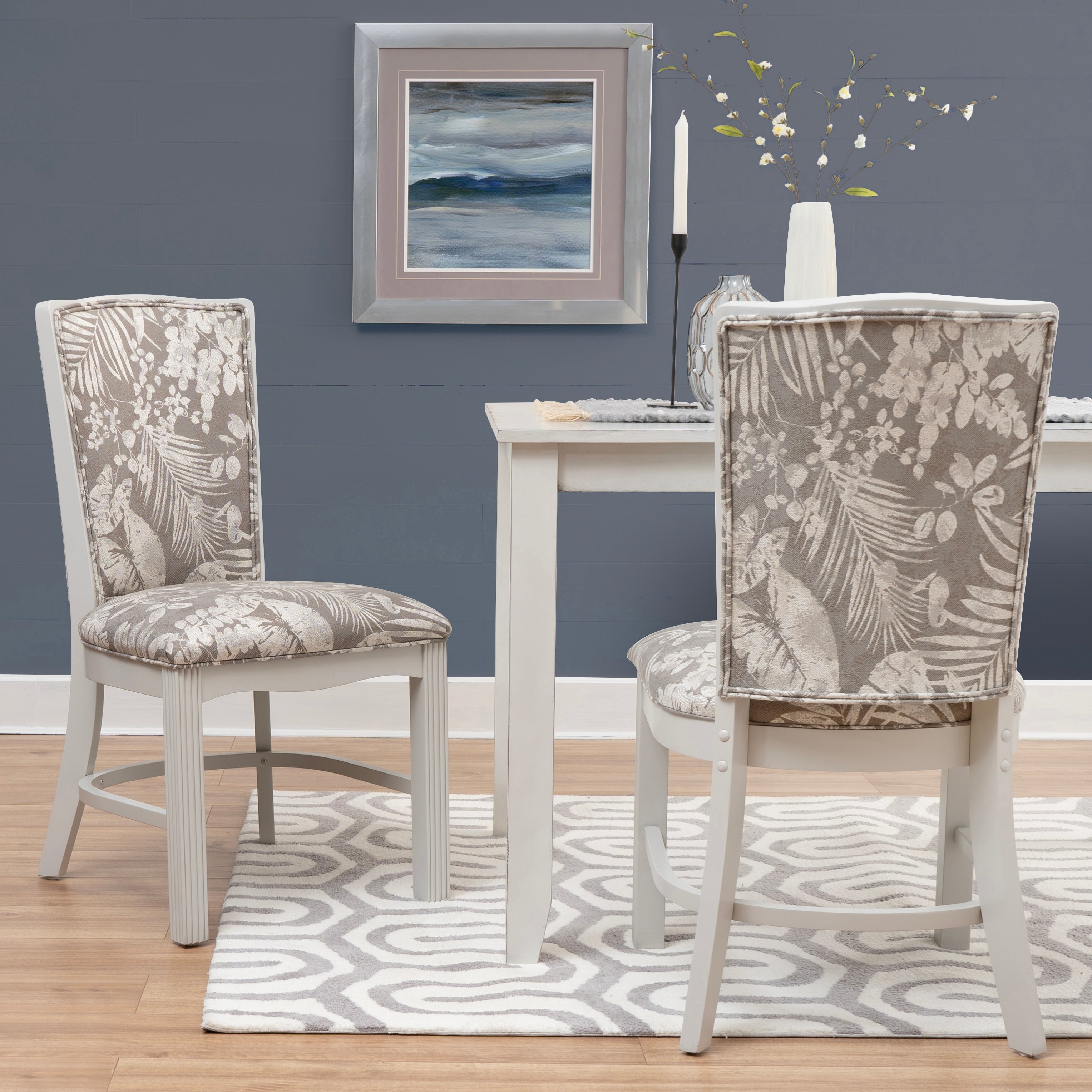Linon Kresage Floral Upholstered Dining Chair Set Of 2