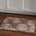 Linon Milan Collection Black Grey Circles Area Rug 8 X 103 8 X 103