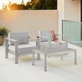Linon Nordwind Outdoor 3Pc Conversation Set