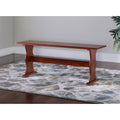 Linon Riki Dining Bench Dark Brown