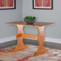 Linon Riki Family Dining Table Light Brown Honey