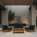 Linon Sabara Outdoor 4 Piece Conversation Set