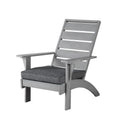 Linon Seacrest Grey Acacia Wood Outdoor Chair