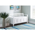 Linon Talia Ivory Flip Top Storage Bench