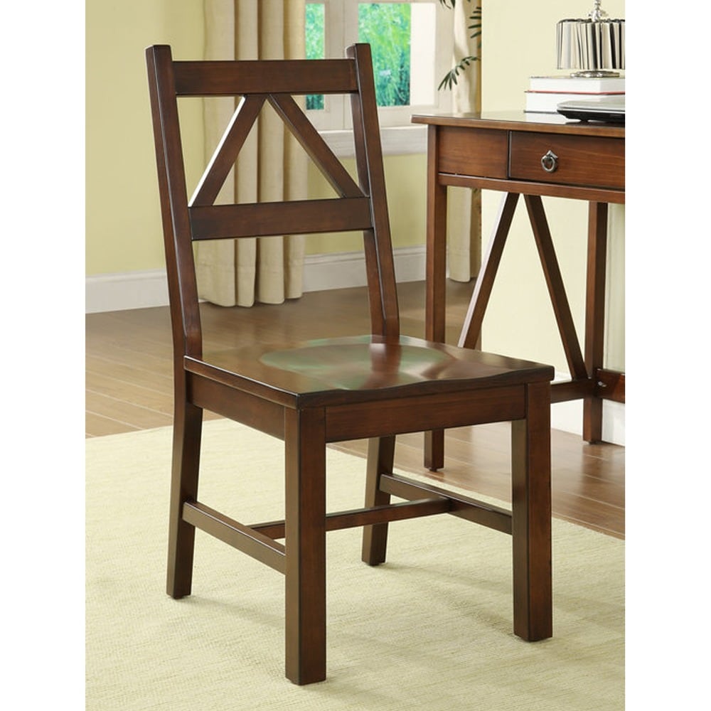 The Gray Barn Pitchfork Aged Cherry Desk Chair