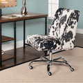 Linon Violet Office Chair Cow Print
