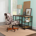 Linon Violet Office Chair Brown Print