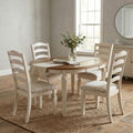 Linon Welliver 5Pc Round Extendable Wood Dining Set