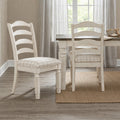 Linon Welliver Plaid Upholstered Seat Wood Side Chair Set Of 2