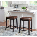 Manhattanesque Cognac Pu Counter Stool