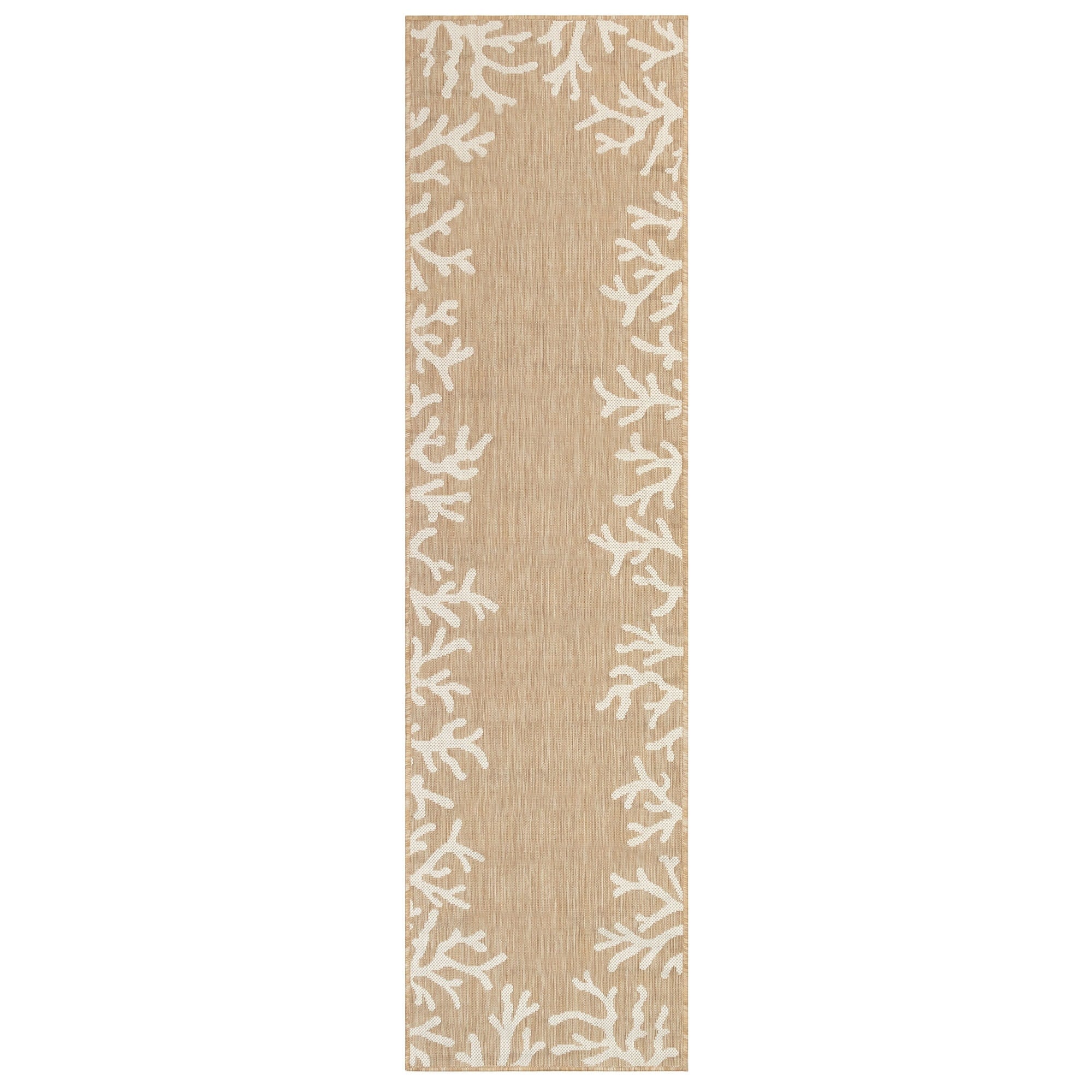 Liora Manne Carmel Coral Border Indoor Outdoor Rug Aqua 710 Rd 710 Rd