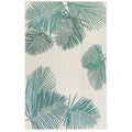 Liora Manne Carmel Palm Indoor Outdoor Rug Aqua 710 Sq N A